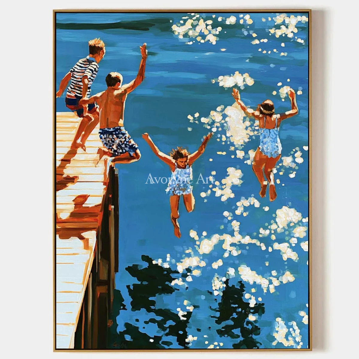 Ivory Amber Sonata: Summer Swimming Art — primary