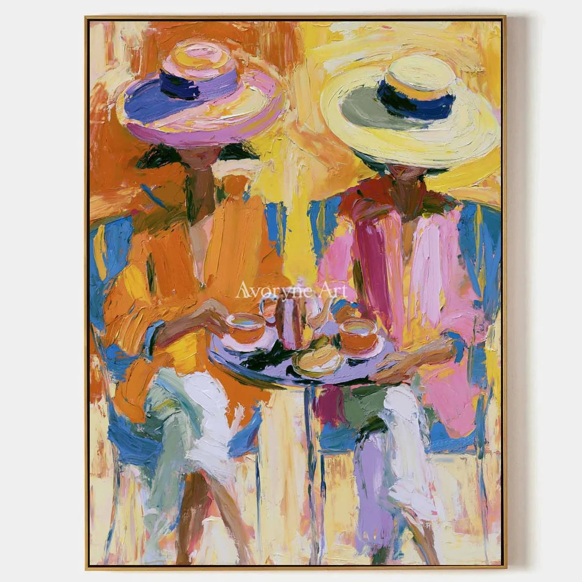 Ivory Winding Gesture: Sunlit Dining Figures — primary