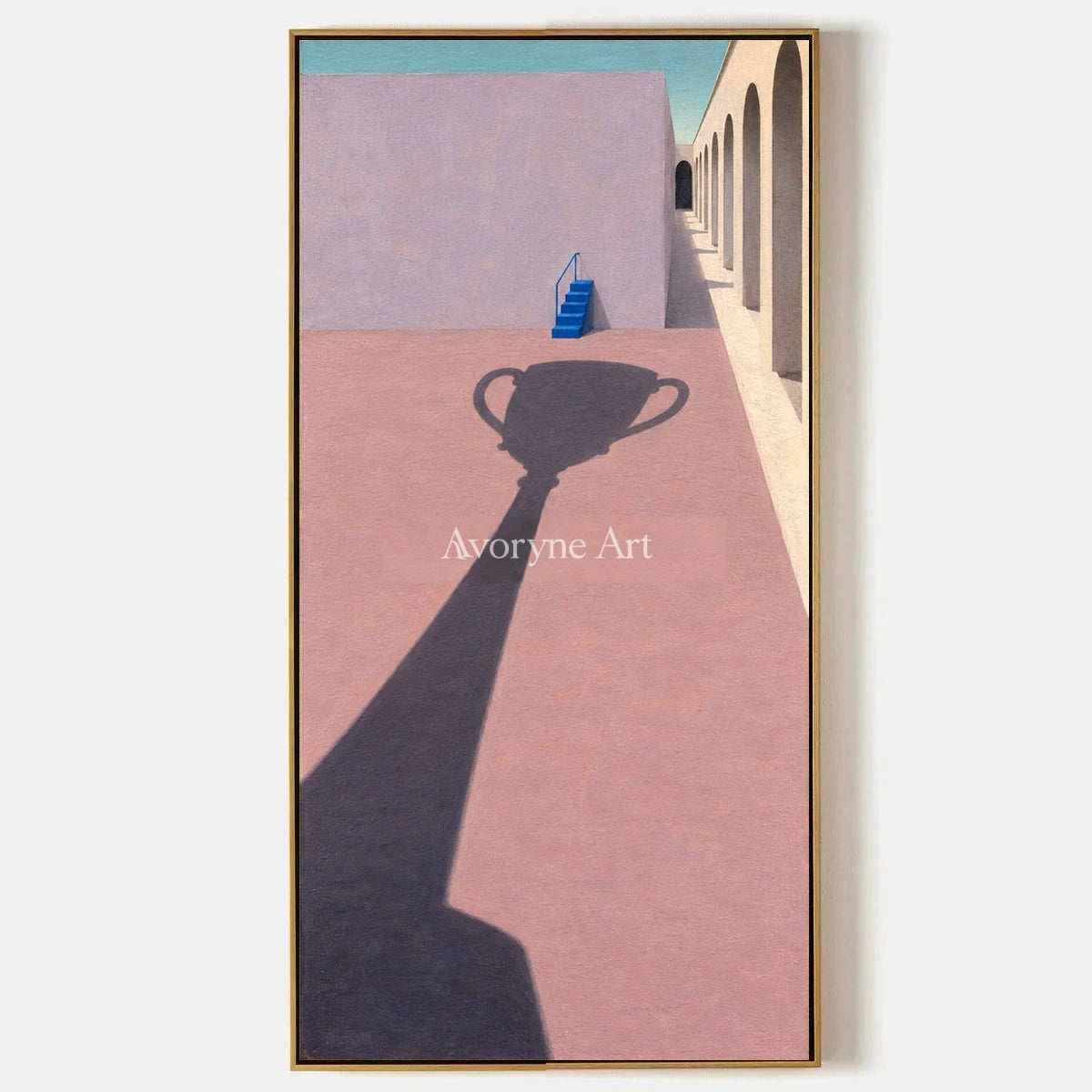 Lucent Vista, hand-painted surreal scene wall art by Declan O’Brien