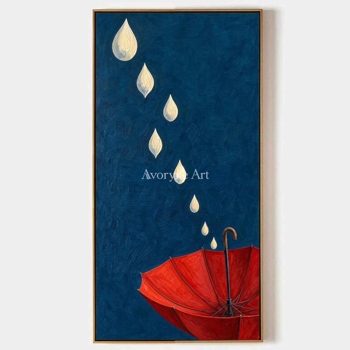 Still Reverberation, hand-painted surreal scene wall art by Declan O’Brien