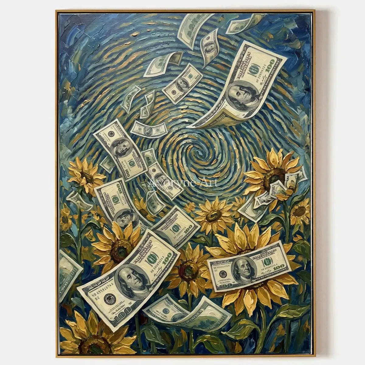 Clear Current, hand-painted surreal scene wall art by Declan O’Brien