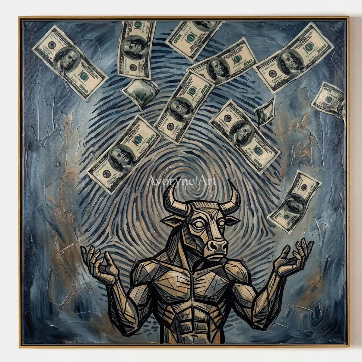 Clear Solace, hand-painted surreal scene wall art by Declan O’Brien