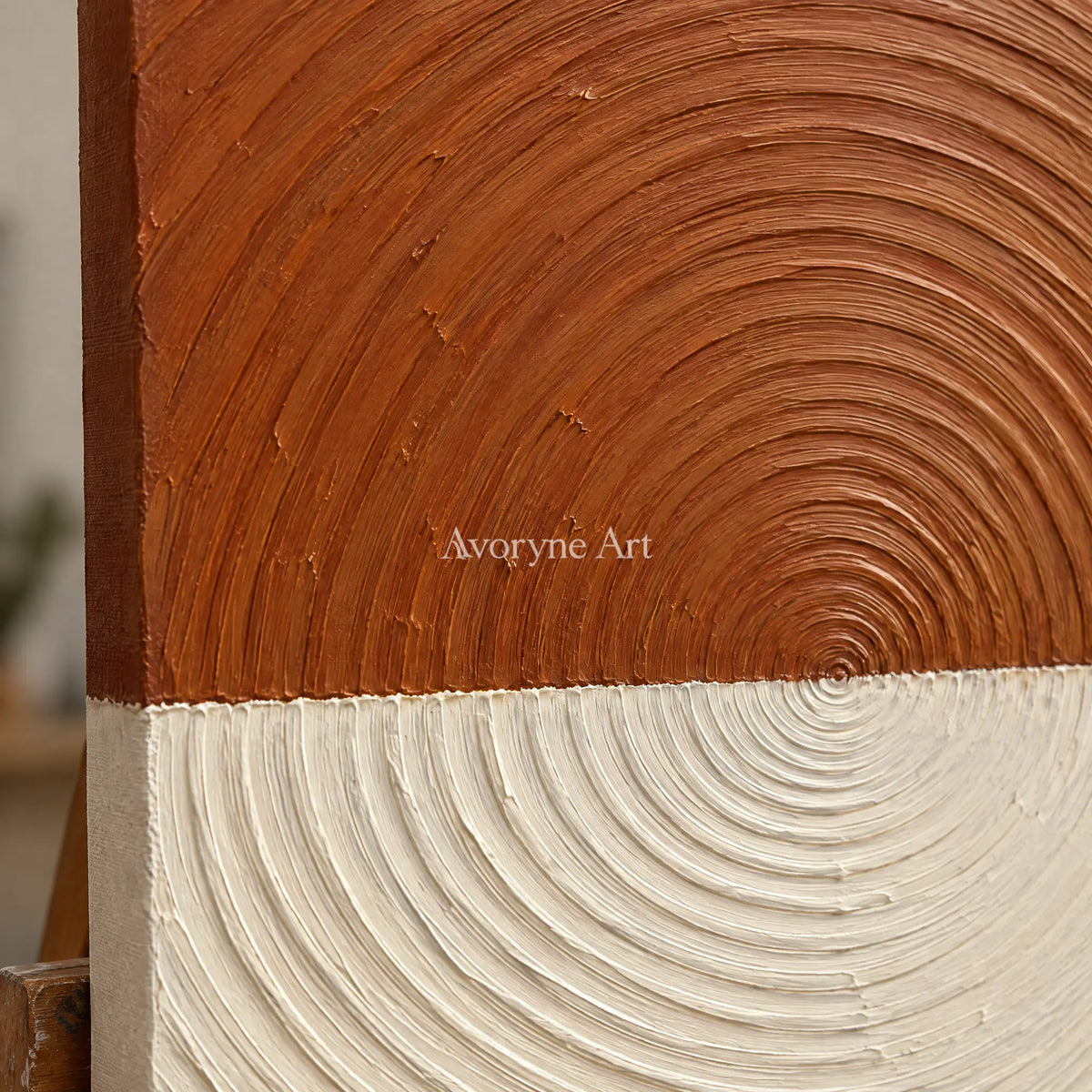 Terra Resonance: Terracotta Texture Diptych — detail easel