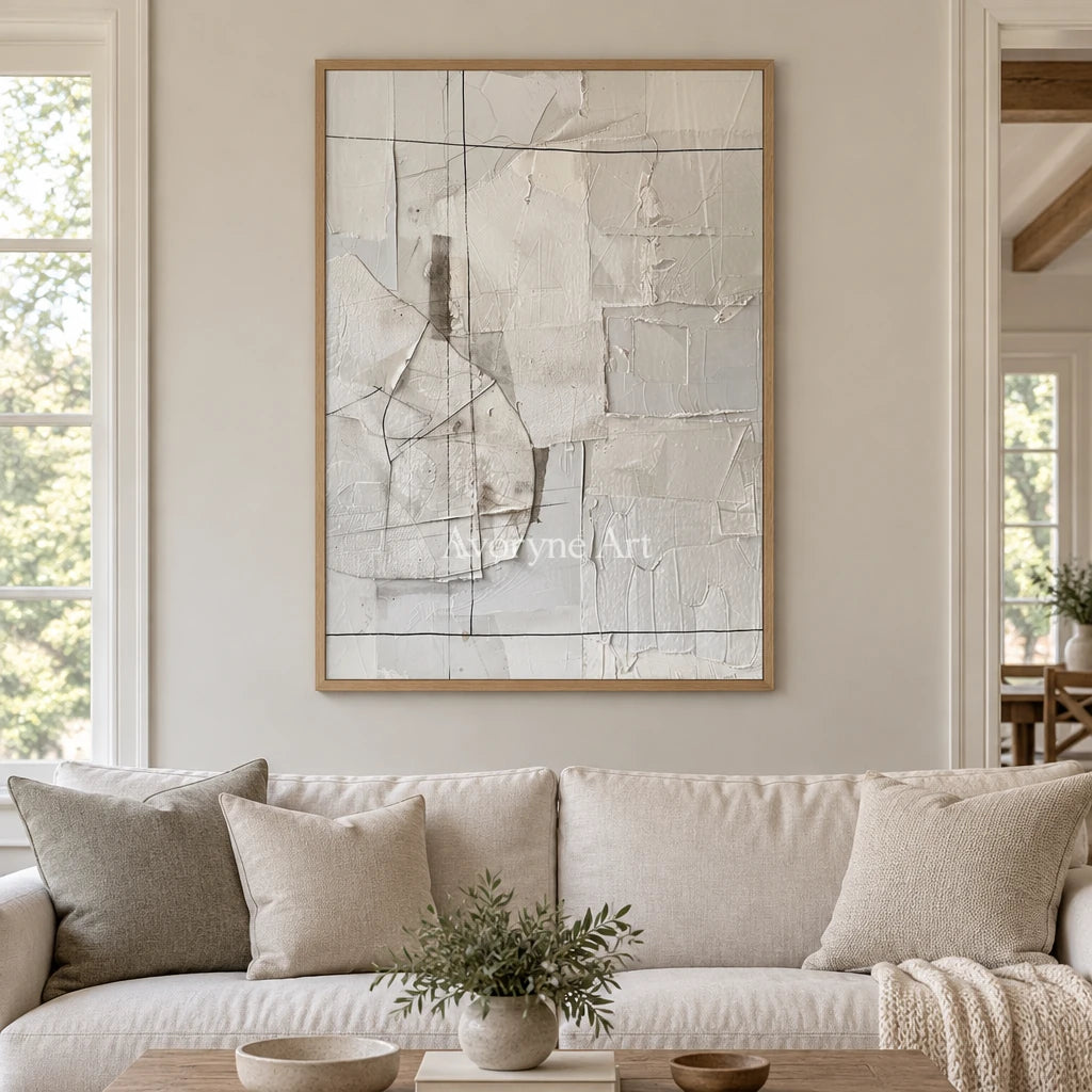 Aster Ribbon: White Block Texture — villa wood