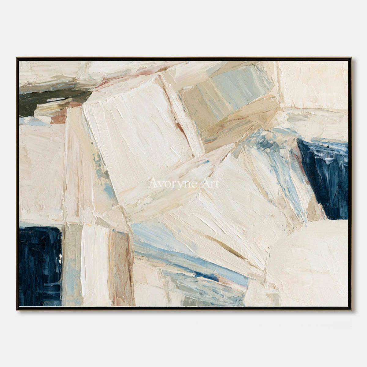 Ivory Open Vista: White Block Texture — primary
