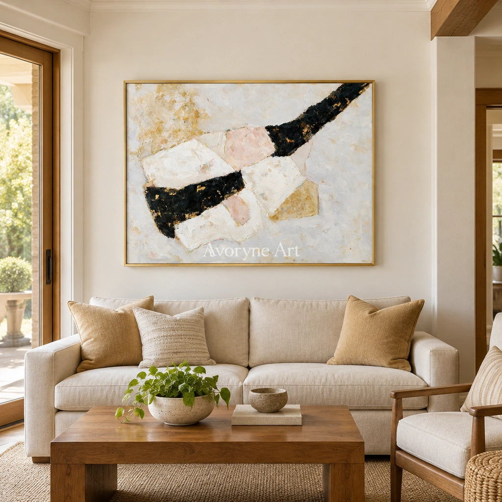 Ivory Open Prelude: White Block Texture — living gold