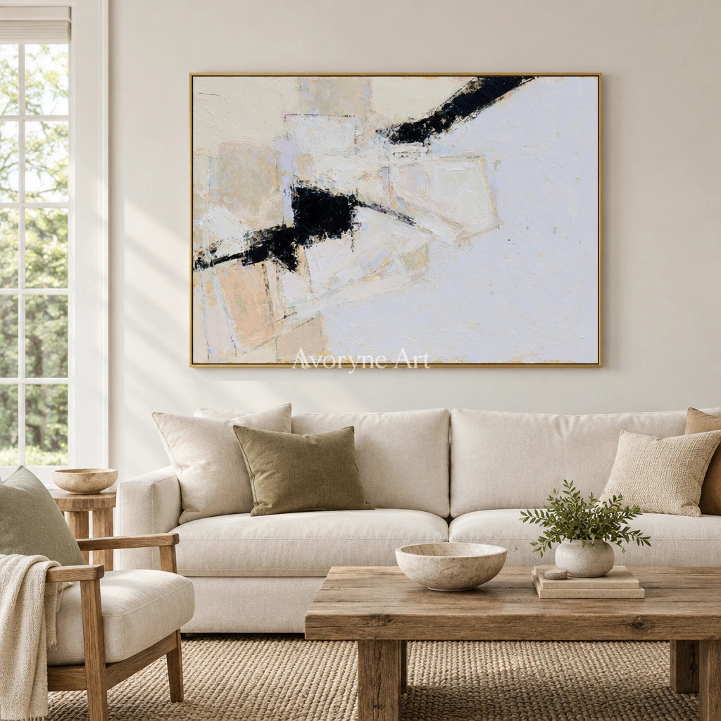 Ivory Gentle Refrain: White Block Texture — living gold