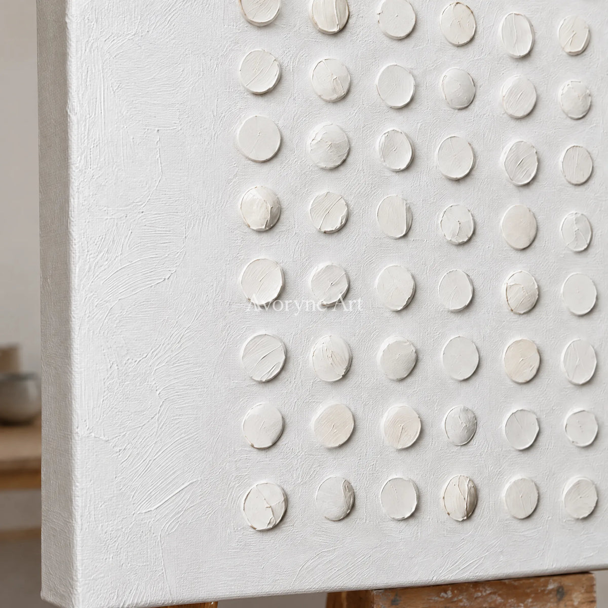 Aven Chalk Constellation: White Dotted Texture — detail easel