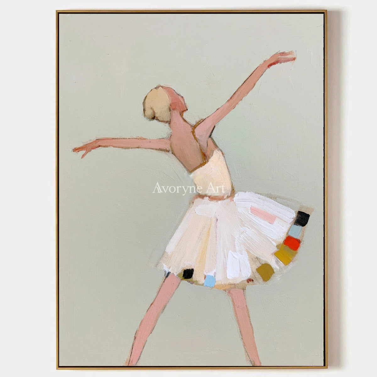 Ivory Gentle Gesture: White Dress Dancer — primary