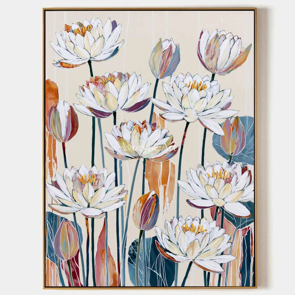 Ivory Tender Light: White Floral Art — primary