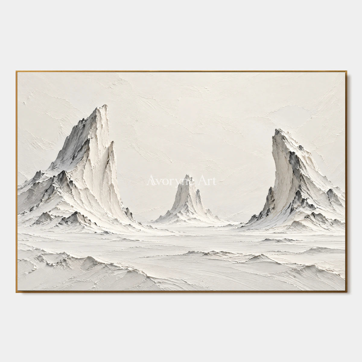 Three Summits: White Mountain Landscape Wall Art — primary