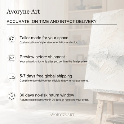 Avoryne Art delivery and service guarantee