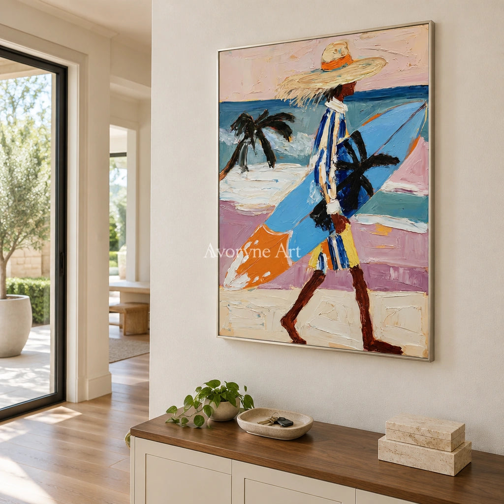 Ivory Winding Sonata: Beach Walker Art — entry silver