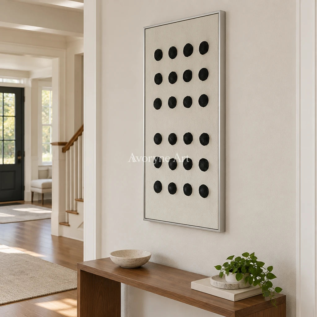 Aster Lyric: Black Dot Relief — entry silver