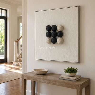 Aster Petal: Black Dot Relief — entry silver