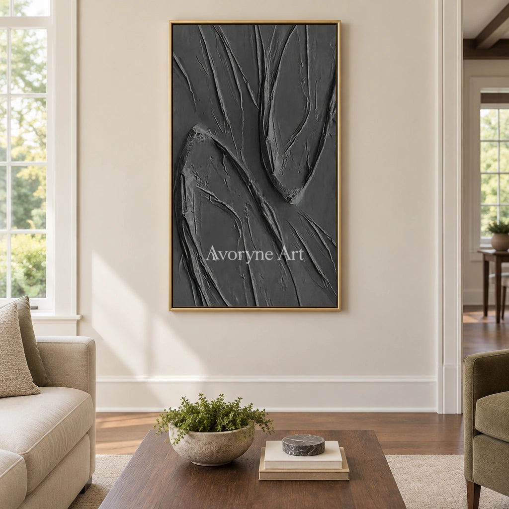 Aster Blossom: Black Folded Relief — living gold