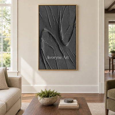 Aster Blossom: Black Folded Relief — living gold