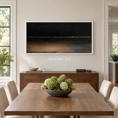 Aster Horizon: Black Gold Horizon — dining white