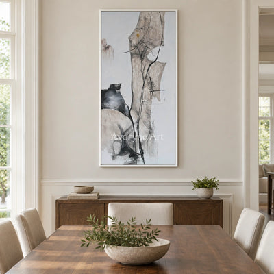 Aster Brook: Black Organic Lines — dining white
