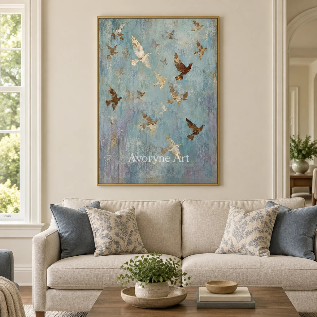 Aster Pearl: Blue Bird Relief — living gold
