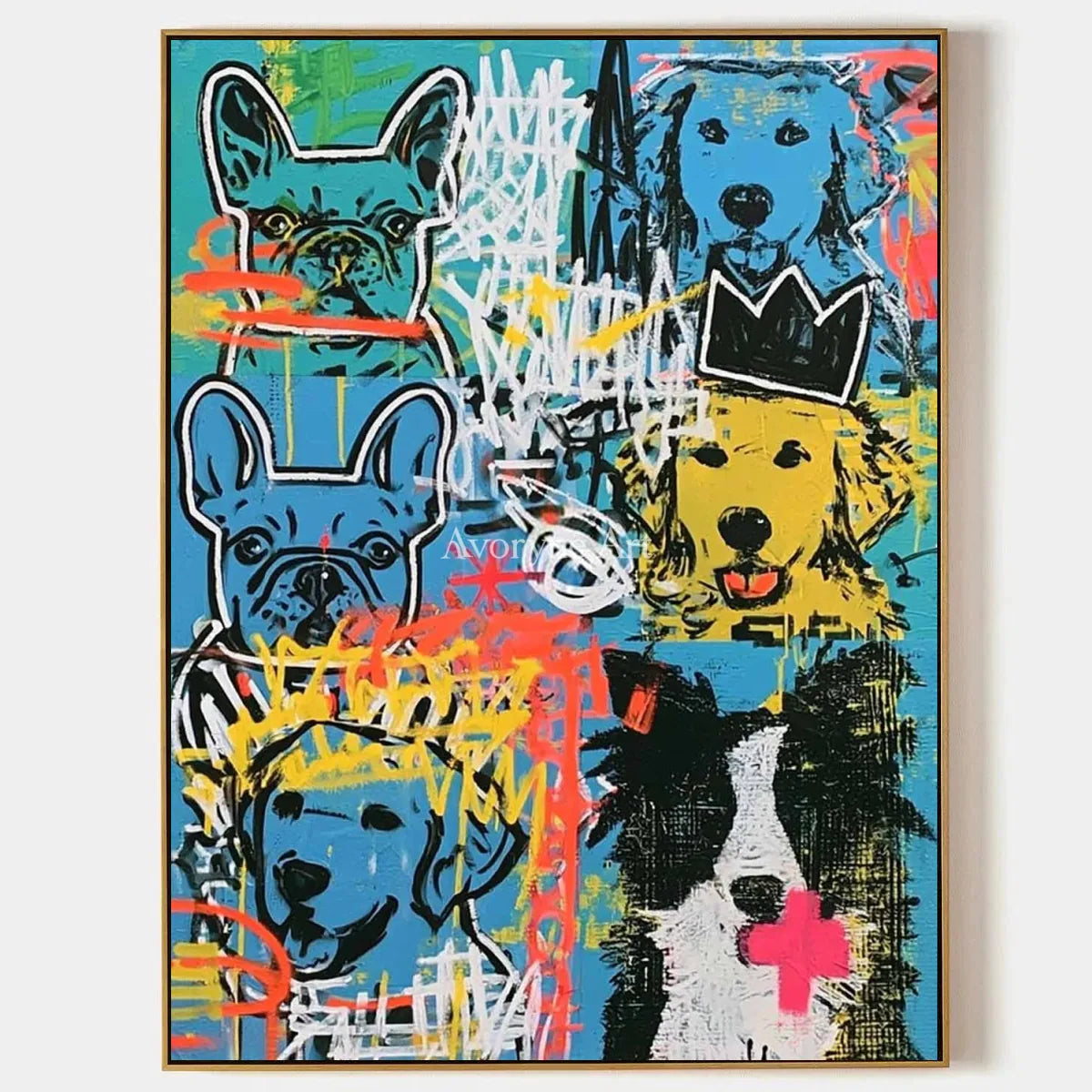 Ivory Amber Light: Blue Dog Graffiti — primary