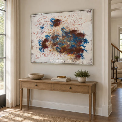 Ivory Quiet Poem: Blue Earth Gesture Art — entry silver