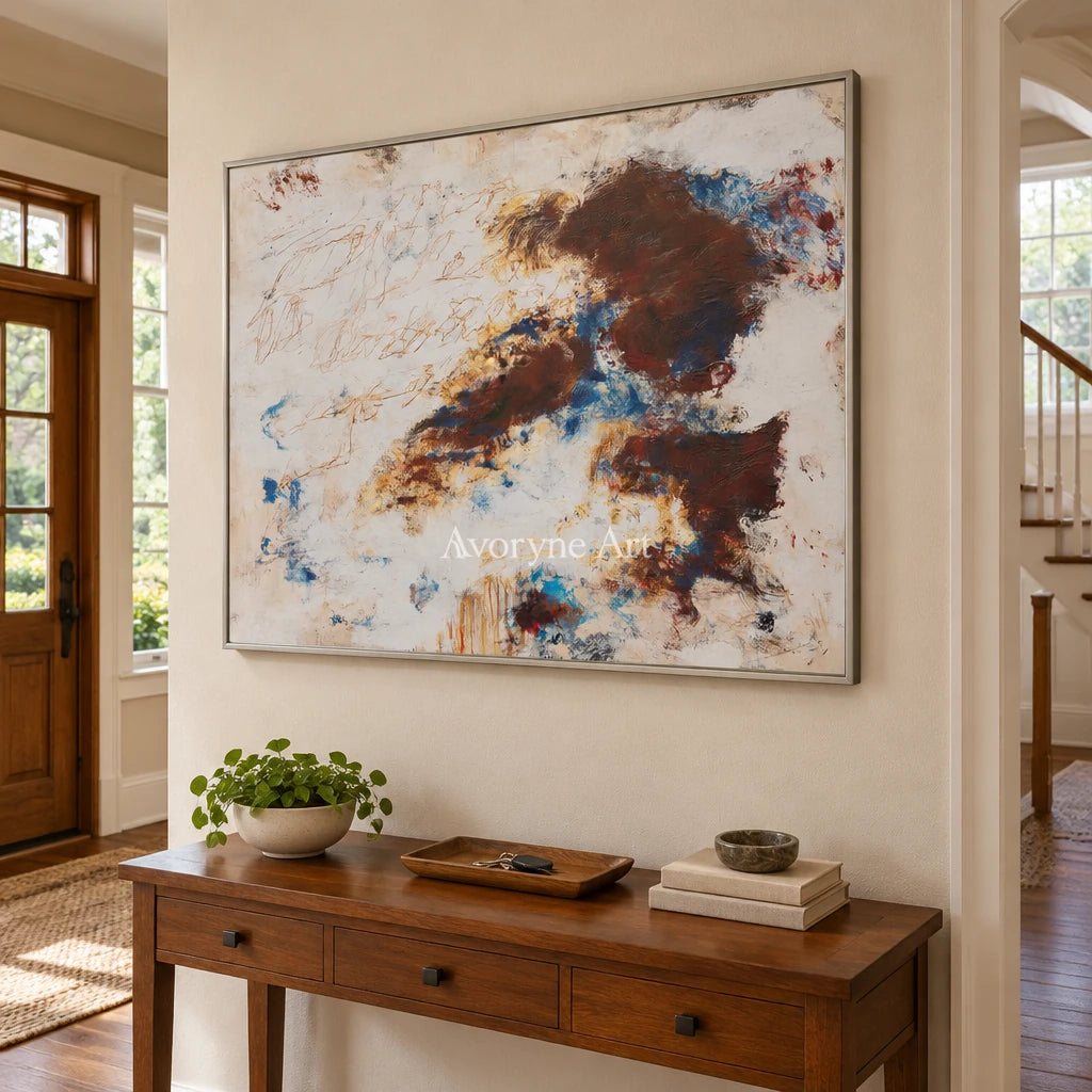Ivory Quiet Prelude: Blue Earth Gesture Art — entry silver