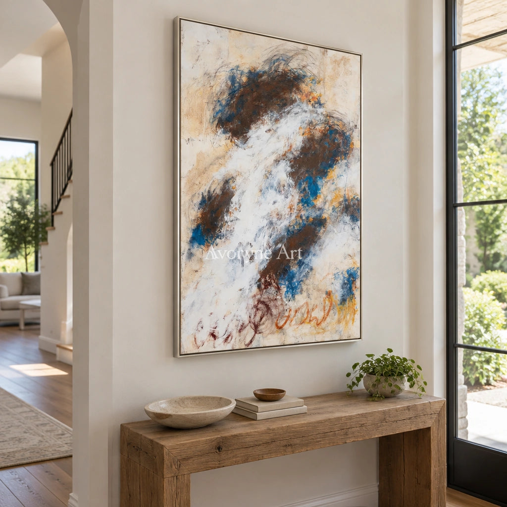 Ivory Lucent Refrain: Blue Earth Gesture Art — entry silver