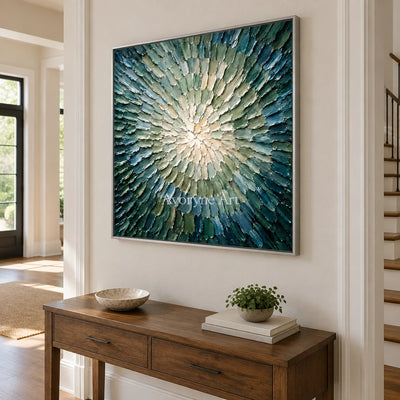 Aster Divide: Blue Green Burst Art — entry silver