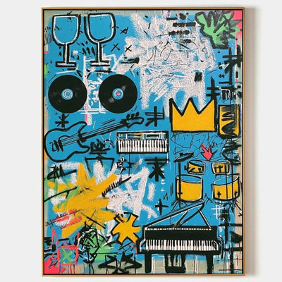 Ivory Distant Passage: Blue Symbol Graffiti — primary