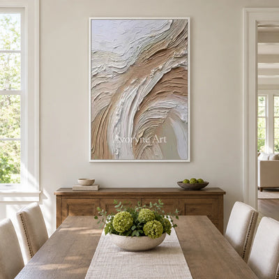 Aster Pollen: Blush Arc Texture — dining white