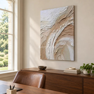 Aster Pollen: Blush Arc Texture — office frameless