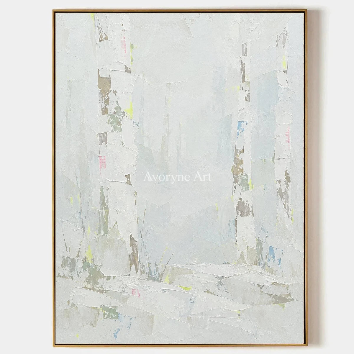 Tender Rhythm, hand-painted cityscape wall art by Isabelle Marchand
