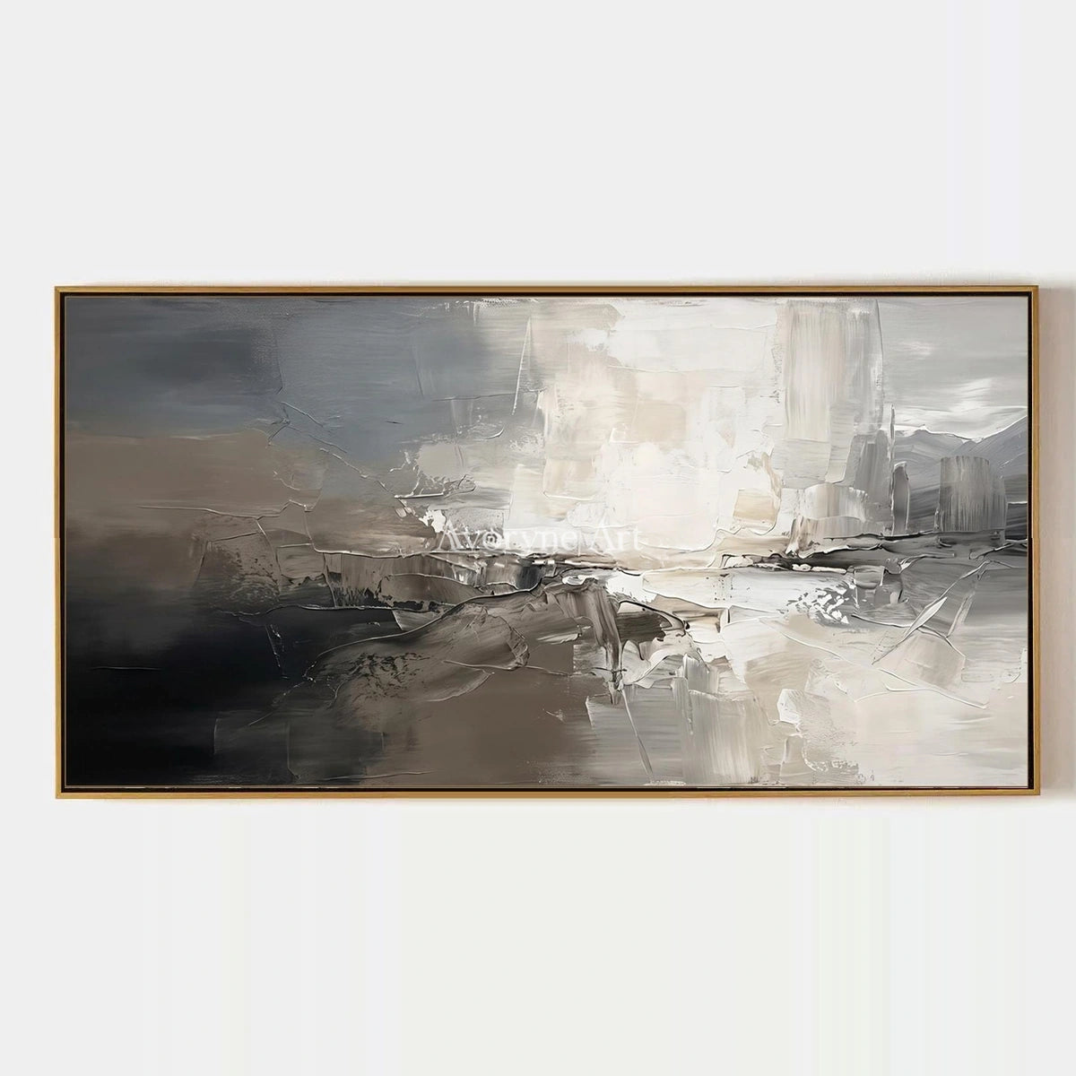 Bright Memory, hand-painted cityscape wall art by Isabelle Marchand