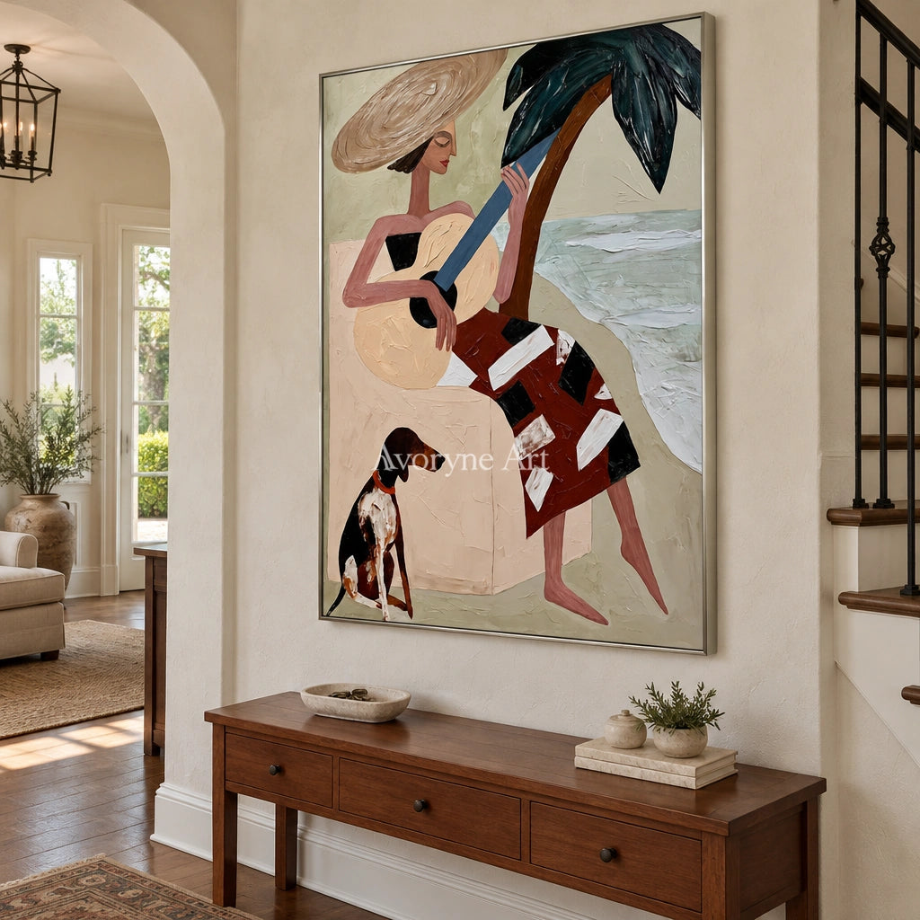 Ivory Winding Memory: Coastal Figure Art — entry silver