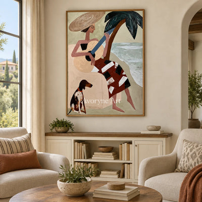 Ivory Winding Memory: Coastal Figure Art — villa wood