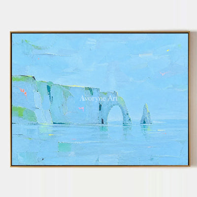 Tender Drift, hand-painted coastal landscape wall art by Rafael Duarte