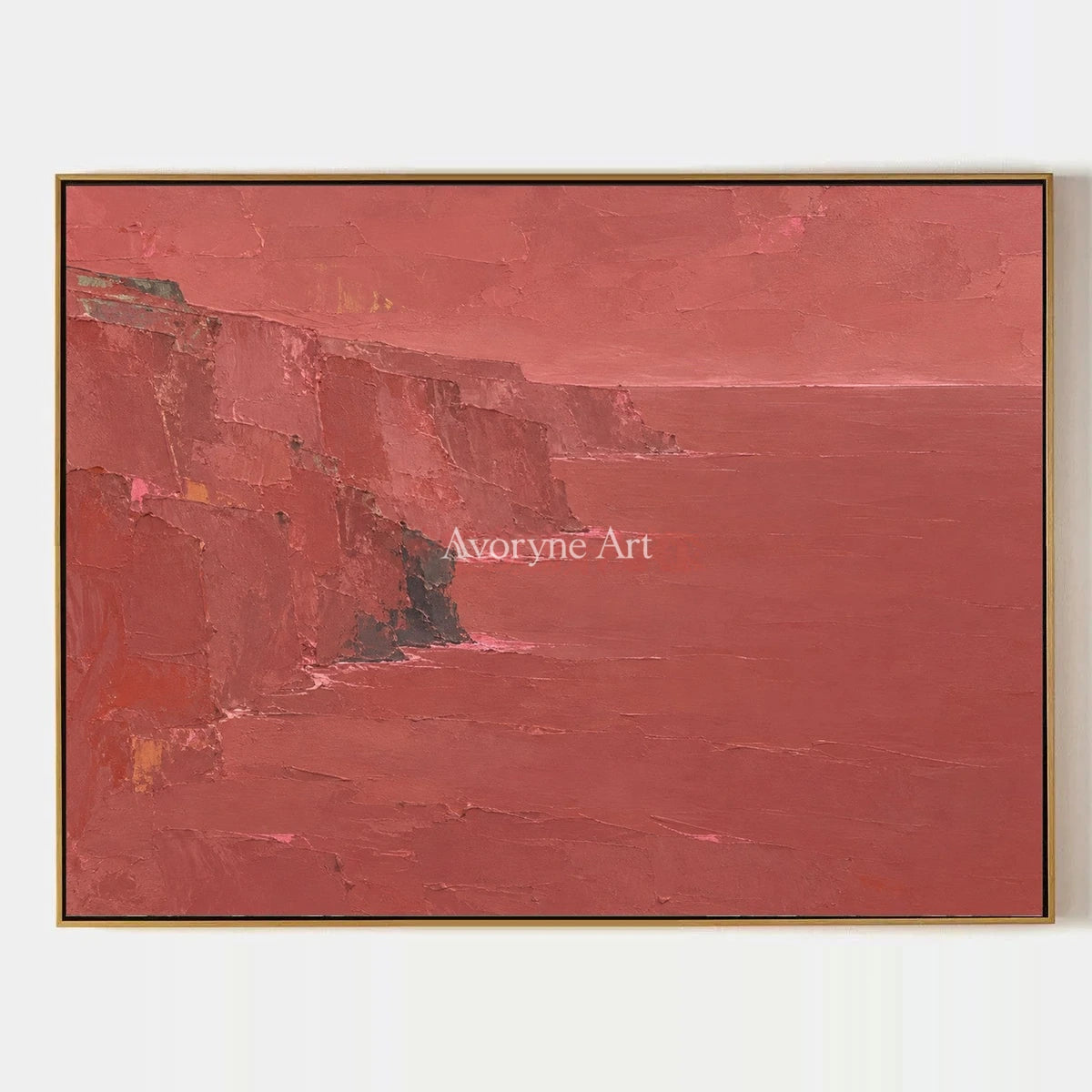 Tender Memory, hand-painted coastal landscape wall art by Rafael Duarte