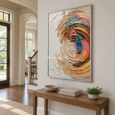 Aster Mist: Colorful Arc Texture — entry silver