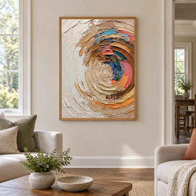 Aster Mist: Colorful Arc Texture — villa wood