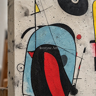 Aster Current: Colorful Geometry Art — detail easel