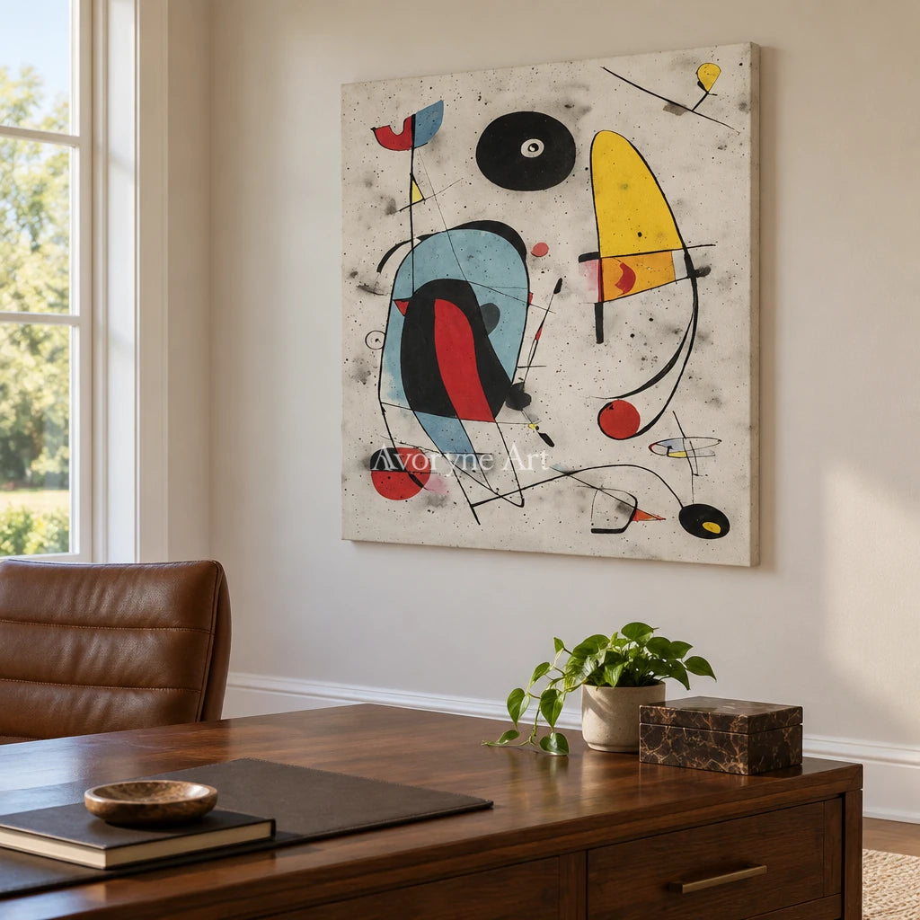 Aster Current: Colorful Geometry Art — office frameless