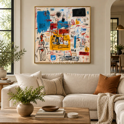 Urban Signal: Colorful Graffiti Abstract Wall Art — living gold