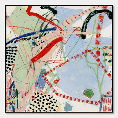 Ivory Quiet Light: Colorful Line Abstract — primary