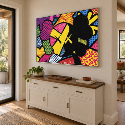 Ivory Tender Memory: Colorful Pop Face Art — entry silver