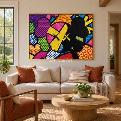 Ivory Tender Memory: Colorful Pop Face Art — living gold