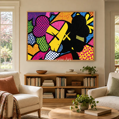 Ivory Tender Memory: Colorful Pop Face Art — villa wood