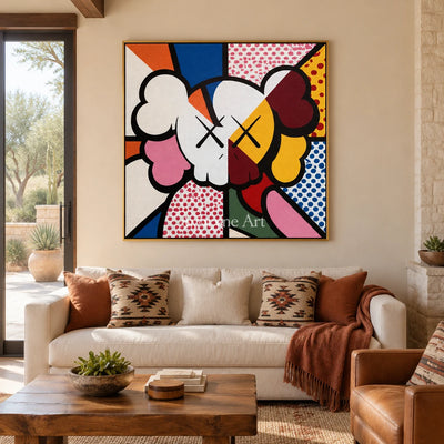 Ivory Tender Solace: Colorful Pop Face Art — living gold