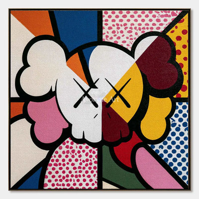 Ivory Tender Solace: Colorful Pop Face Art — primary