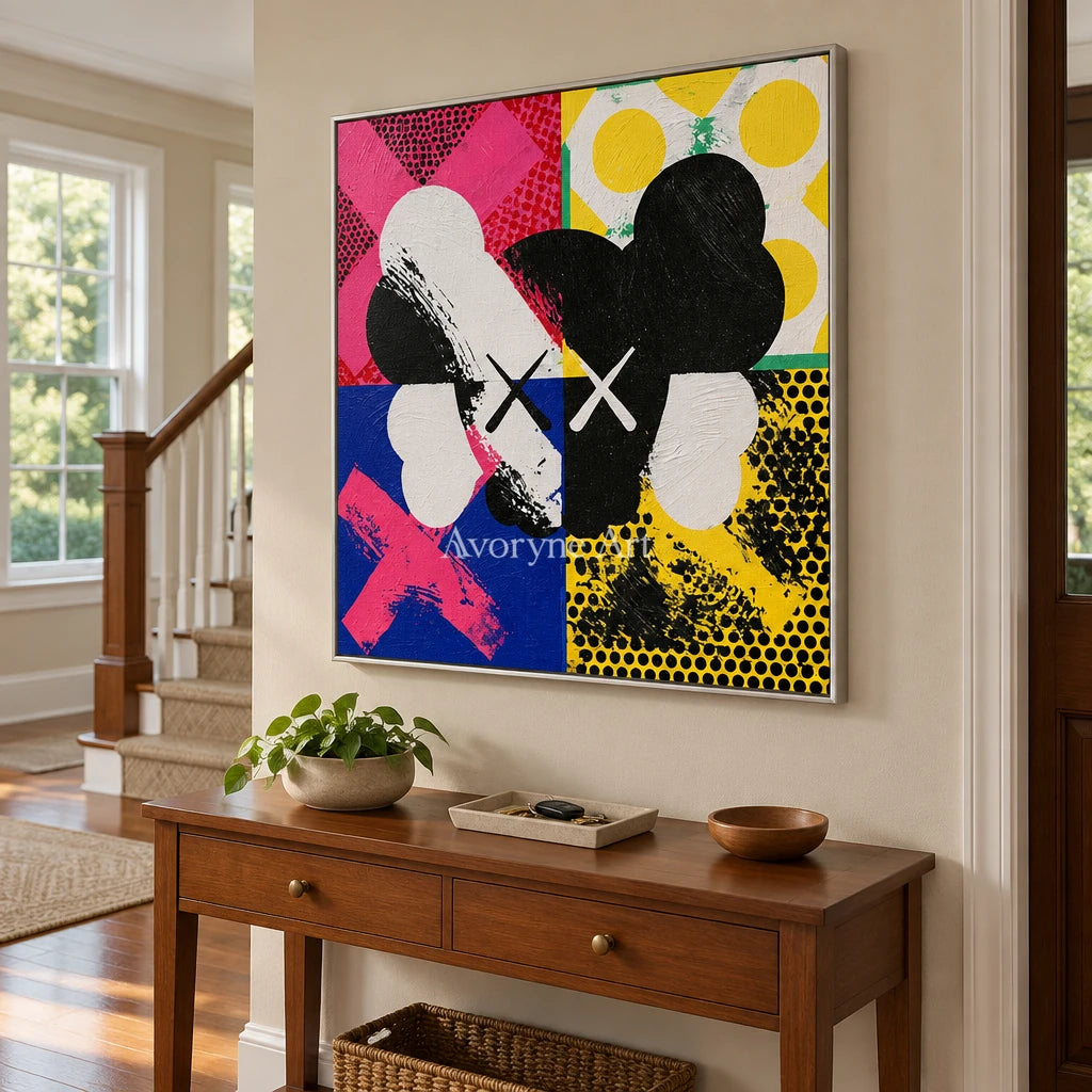 Ivory Tender Sonata: Colorful Pop Face Art — entry silver